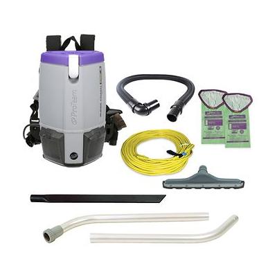 ProTeam Pro 6 Backpack Vacuum #107309 with 1.5 inch Hard Surface Floor Kit #101829