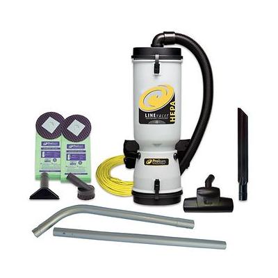 ProTeam LineVacer HEPA Backpack Vacuum #107161 with 1.5 inch Turbo Brush Kit #107162