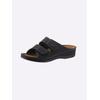 Pantolette FRANKEN-SCHUHE, Damen, Gr. 38, schwarz, Lederimitat, sportlich, Schuhe