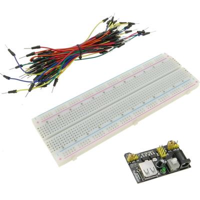 Bematik - Elektronik Prototyp Steckplatine Board Breadboard Steckbrett von 830 Anschluss Punkten Image
