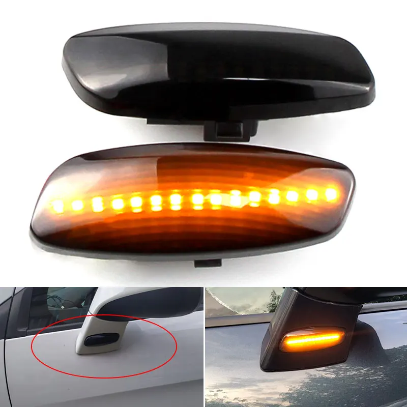 2 pz NO Dinamico Per Citroen C3 C4 C5 DS3 DS4 Per Peugeot 207 308 3008 5008 RCZ LED Luci di posizione laterali Indicatori di direzione Lampeggiante