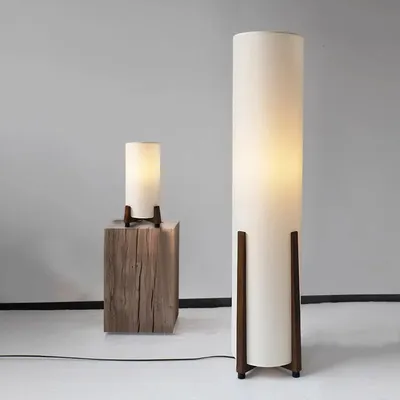 Nordic fabric Floor Lamp Japanese desk lamp for Living Room Study Reading Light Bedroom Bedside Designer Floor lamp