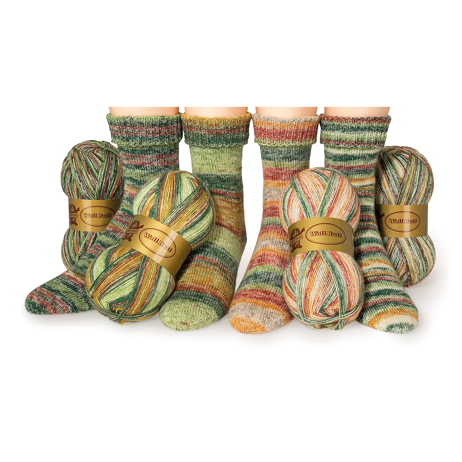 Lot laine à chaussettes Woll Butt "Viannos", 400 g