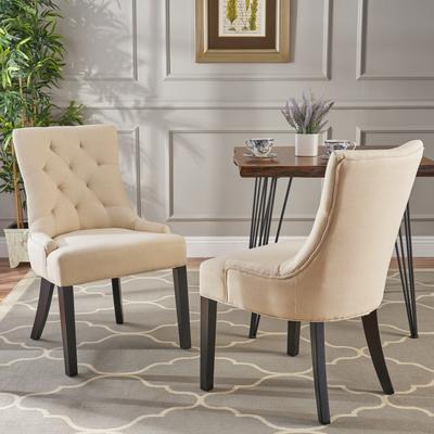 Study Office Chairs High Back Upholstered Dining Chairs Ergonomic Dining Chairs Kitchen Dining Chairs with Tufted Diamond Back