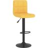 Vidaxl - Tabouret de bar Jaune moutarde Tissu jaune moutarde