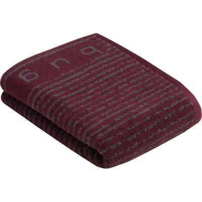 Duschtuch BUGATTI "Tiago", rot (burgundy), B:67cm L:140cm, Walkfrottee, Obermaterial: 100% Baumwolle, Handtücher (Packung), besonders saugfähig Image