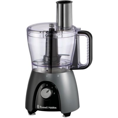 RUSSELL HOBBS Zerkleinerer "Matte Charcoal Food Processor 27111-56, 2,3 Liter Glasbehälter", grau (anthrazit), B:42,5cm 