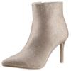 Stiefelette ANISTON SHOES, Damen, Gr. 42, beige, Velourslederimitat, Glitzer, elegant, Schuhe, Abendstiefelette mit Glitzersteinchen - NEUE KOLLEKTION