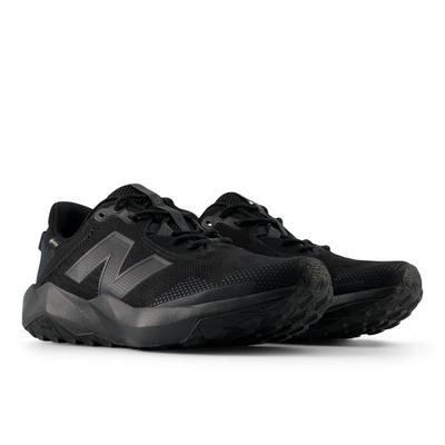 Trailrunningschuh NEW BALANCE "NITREL Gore Tex", Gr. 40,5, schwarz, Textil, Synthetik, sportlich, Schuhe, Trailrunning-S