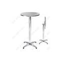 Td Table De Bar Ronde 60*60*75-115 Cm Table De Bistrot Debout Table À Manger Ronde Table Ronde Pour La Maison Table De Bar Relevable