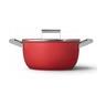 Faitout Smeg diam 24 cm tout feux rouge mat