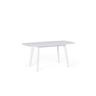 Table De Cuisine Extensible 120x160 Blanche Sanford