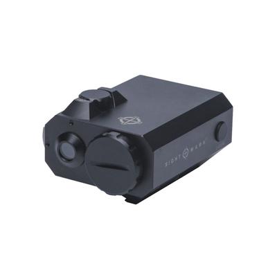 SightMark LoPro Mini Laser Sight 300 Lumens Picatinny Rail Mount Matte Black Green Laser 520nM Wavelength SM25016