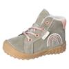 Lauflernschuh PEPINO BY RICOSTA "Dusty WMS: weit", Kinder, Gr. 26, bunt (eukalyptus, rosa), Leder, Textil, casual, Schuhe, Babystiefel, Winterschuh, Schnürstiefel mit wärmender Schurwolle