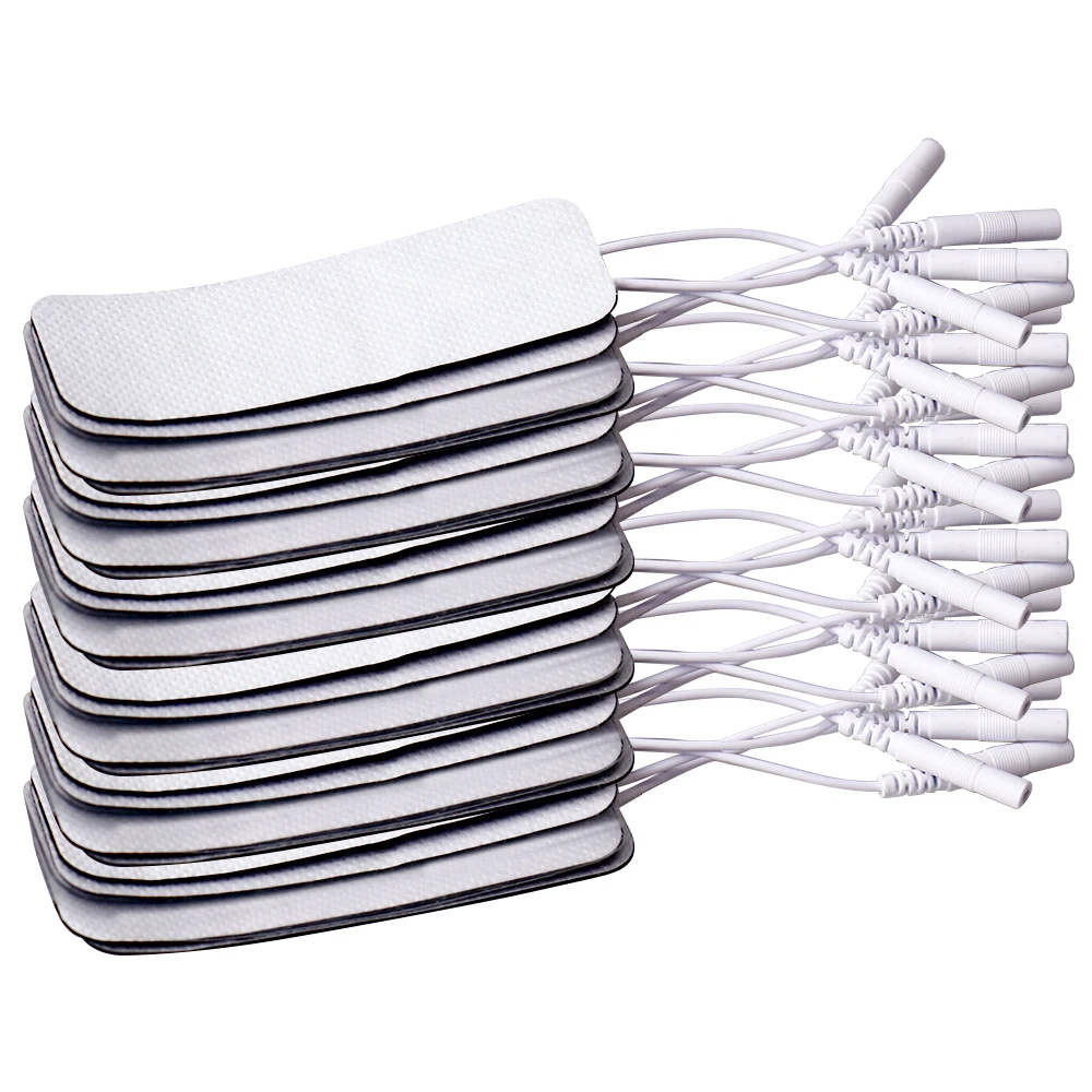 10/20Pcs Physiotherapie Zehn Elektroden Pads Für EMS Muskel Stimulator Puls Therapie Massage Leitfähigen Gel Patch Akupunktur Image