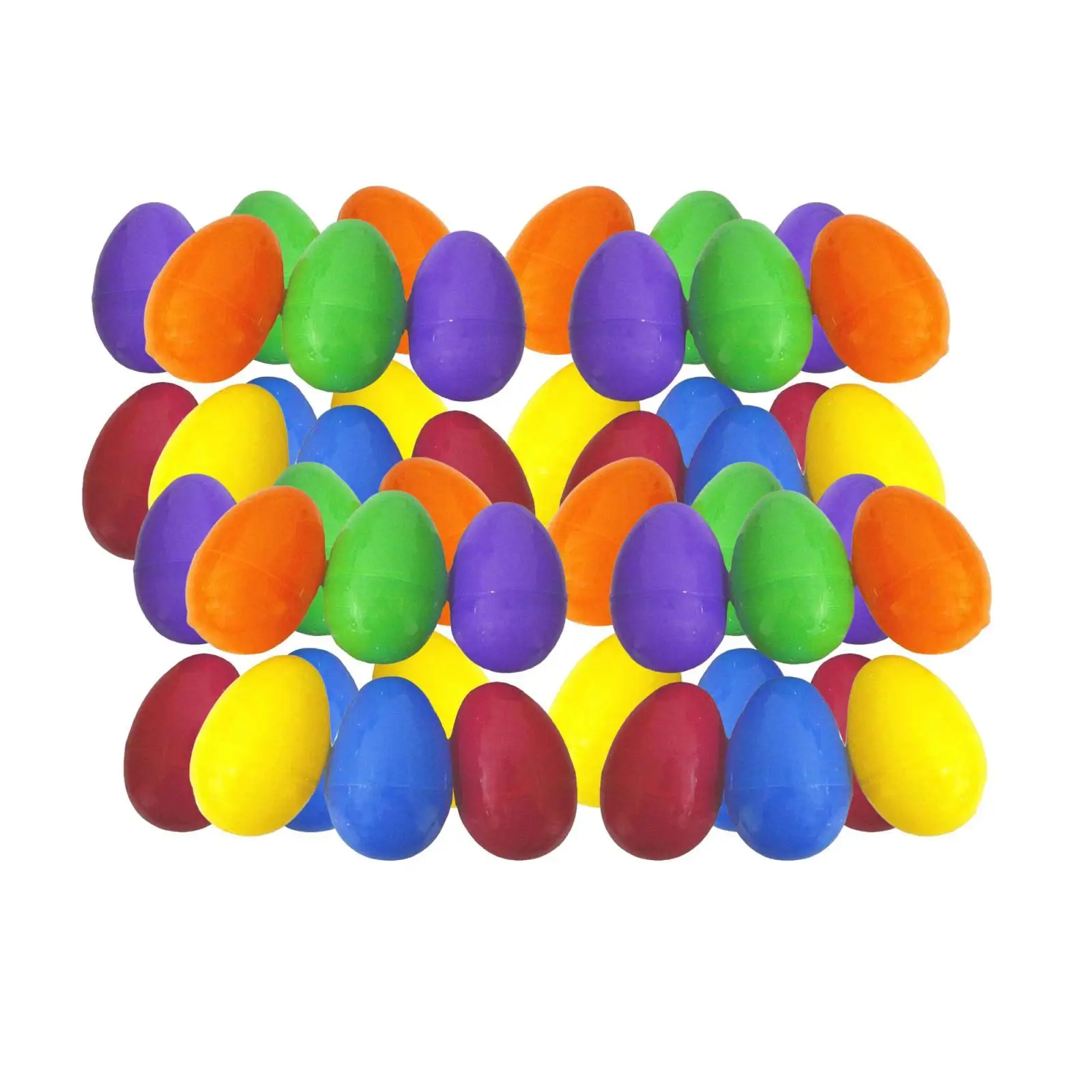 50 Stück füllbare Ostereier Party bevorzugen Ostern Korb Füllstoffe Spielzeug Boxen Ornamente Süßigkeiten Schokolade Geschenk leer für Geschenke Image