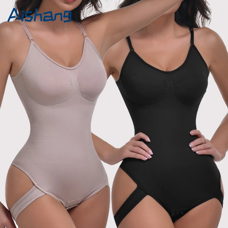 Neue Nahtlose Wear Abnehmen Ful Body Shaper Thongs Body Taille Trainer Körper Gestaltung Sculpting Brust Frauen Top Unterwäsche Image