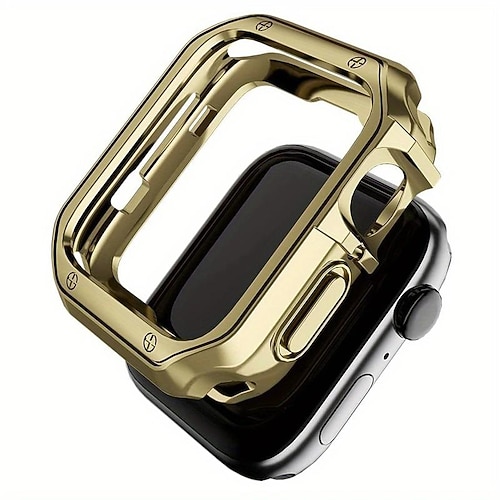 Uhrengehäuse Kompatibel mit Apple Watch Ultra 49mm / Series 8 7 41mm 45mm / Series 6 5 4 SE 40mm 44mm Kratzfest Stoßfänger-Vollabdeckung Rundum schützend TPU Beobachten Abdeckung Image