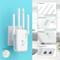 WLAN Repeater 1200 Mbit/s WLAN Verstärker WiFi Repeater Dualband 5 GHz 2,4-GHz-WLAN-Extender, 2 Ethernet-LAN/WAN-Ports, WPS mit Repeater-/Router-/AP-Modus