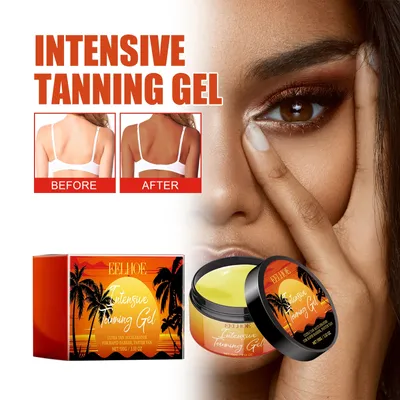 EELHOE tanning care gel for fast tanning creates natural bronzer, refreshing and moisturizing skin, and body tanning aid cream