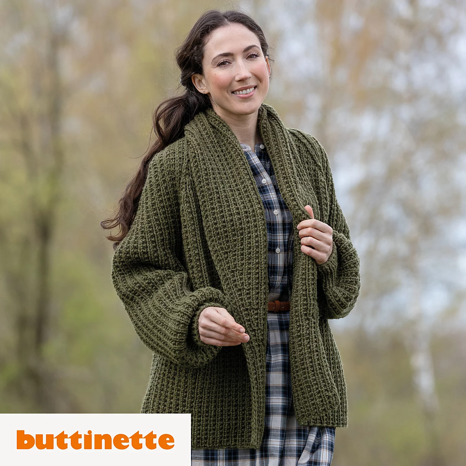 Strickanleitung – Oversized Cardigan aus Woll Butt Heidi Image