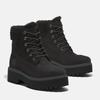 Winterboots TIMBERLAND "STONE STREETMID WARM LINED WATERPROOF BOOT", Damen, Gr. 41,5, schwarz (schwarz nubuck), Leder, Textil, sportlich, Schuhe, Snowboots, Winterstiefel, Winterschuhe, wasserdicht und gefüttert