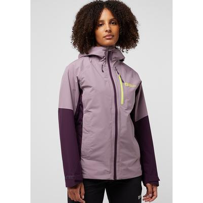 Funktionsjacke JACK WOLFSKIN "EAGLE PEAK 2L JKT W", Damen, Gr. L (42/44), lila (wild, blossom), Hauptmaterial: 100% Polyester (recycled); Kontrast: 100% Polyester (recycled); Futter: 100% Polyester (recycled), Jacken Image
