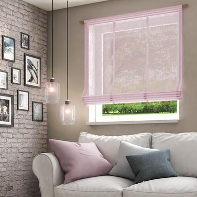 Raffrollo NEUTEX FOR YOU "Libre-ECO" Gr. 1, lila (flieder), B:60cm H:140cm, Jacquard, Obermaterial: 100% Polyester, Raffrollos Image