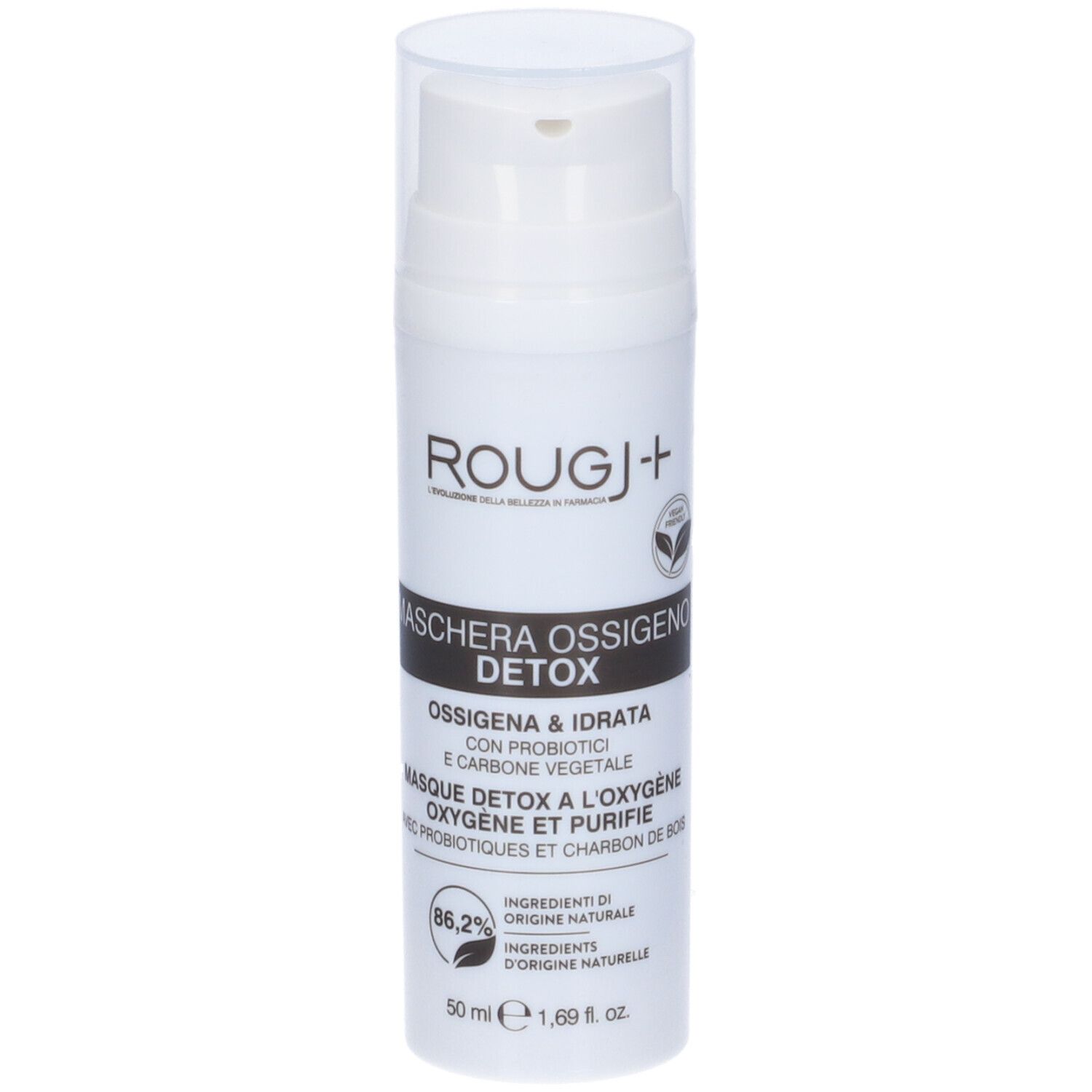Rougj+ Maschera Viso Ossigeno Detox 1 pz viso