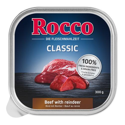 9x300g Classic Rind mit Rentier Rocco Hundefutter nass