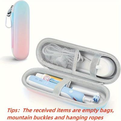 TEMU Spacious, Portable Toothbrush Carabiner - Shockproof Eva & Pu , For Brushes, , Charger & Accessories