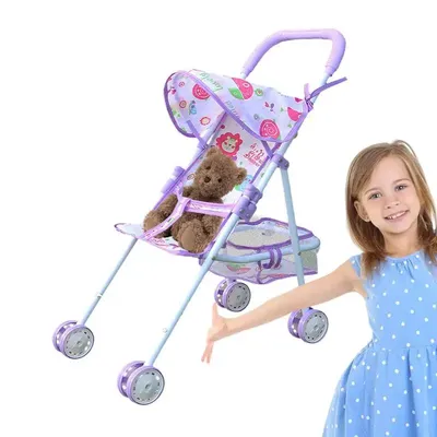 Kids& Pet Camping Trolley Doll Stroller Play Stroller Play House Toy Good Looking Comfortable