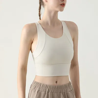 Women's Yoga Bra Fitness High Impact Gym Bra Push-up Pad Sports Vest Breathable Yoga Underwear Running Vest High-end Sports Bra