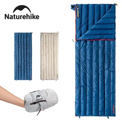 Naturehike Sleeping Bag CW280 Lightweight Splicable Waterproof Duck Down Winter Sleeping Bag Outdoor Travel Camping Sleeping Bag