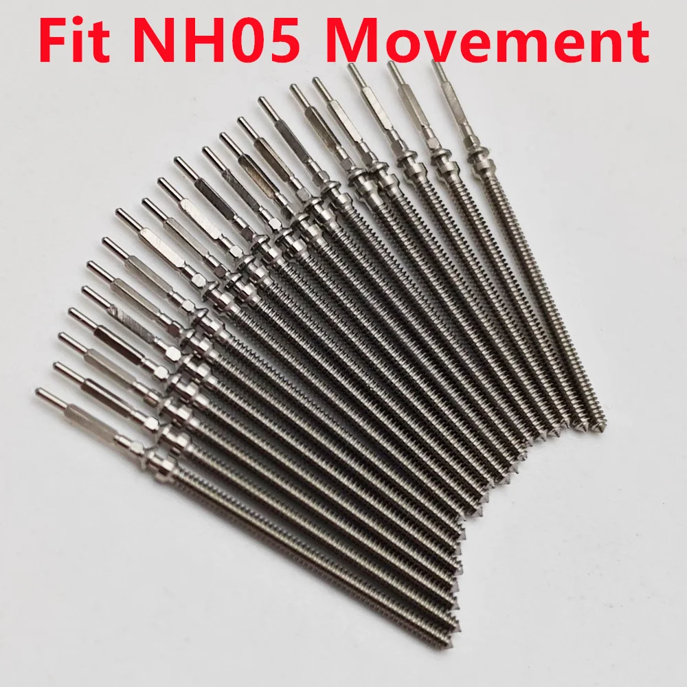 NH05 Stem Uhr Krone Stem Edelstahl Ersatzteile Fit NH05 Bewegung Uhr Zubehör Teile Image