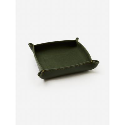J.McLaughlin Men's Leather Trinket Tray Green