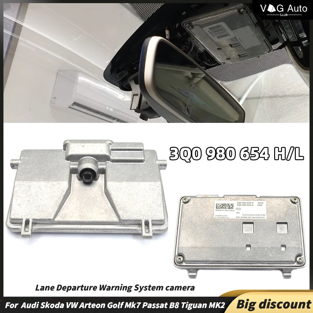 3 q0 980 654 h für vw mqb audi skoda Spur verlassens warnsystem kamera für vw arteon golf mk7 passat b8 tiguan mk2 3 q0980654l Image