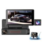telecamera per auto hd 3 telecamere display lcd retroilluminato da 4 pollici rotazione a 360 gradi grandangolo 170 gradi visione notturna archiviazione automatica dvr per auto 1080p