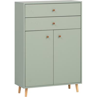 Midischrank SCHILDMEYER "Bjarne, Breite 77 cm", grün (pistazie), B:77,0cm H:113,4cm T:33,0cm, FSC-zertifizierter Holzwer