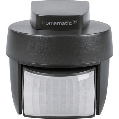 HOMEMATIC IP Bewegungsmelder "Bewegungsmelder mit Dämmerungssensor – außen", grau (anthrazit), B:7,6cm H:7,4cm L:9cm, Sensoren Image