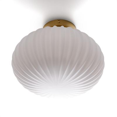 Amia Brass & Opaline Glass Ceiling Light