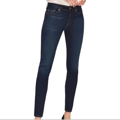Anthropologie Jeans | 7 For All Mankind Roxanne Stretch Skinny Jeans | Color: Blue | Size: 24