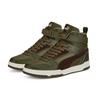Sneaker PUMA "RBD GAME WTR", Damen, Gr. 42,5, grün (deep olive, schwarz chocolate, puma team gold), Leder, sportlich, Schuhe, Sneakerboots, Winterschuhe