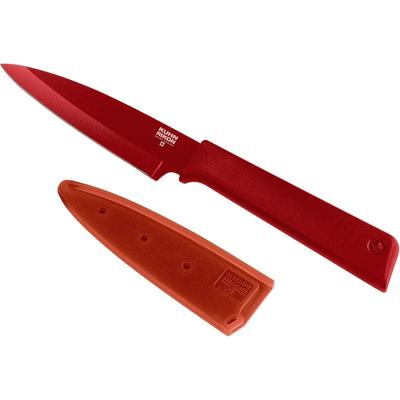 Kuhn Rikon Colori Japanese Blade 4-Inch Paring Knife, Red