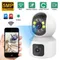 Telecamera WiFi da 5 MP a doppia lente con doppio schermo Baby Monitor Visione notturna a colori