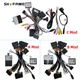 SKYFAME Adattatore per cablaggio per auto a 16 pin Canbus Box Decoder Cavo di alimentazione radio Android per Audi Q5