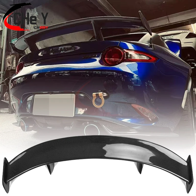 Per MAZDA MX5 MX-5 2016-2023 FRP/vera fibra di carbonio ND Miata Garage posteriore coda ala decorazione GT stile Spoiler posteriore