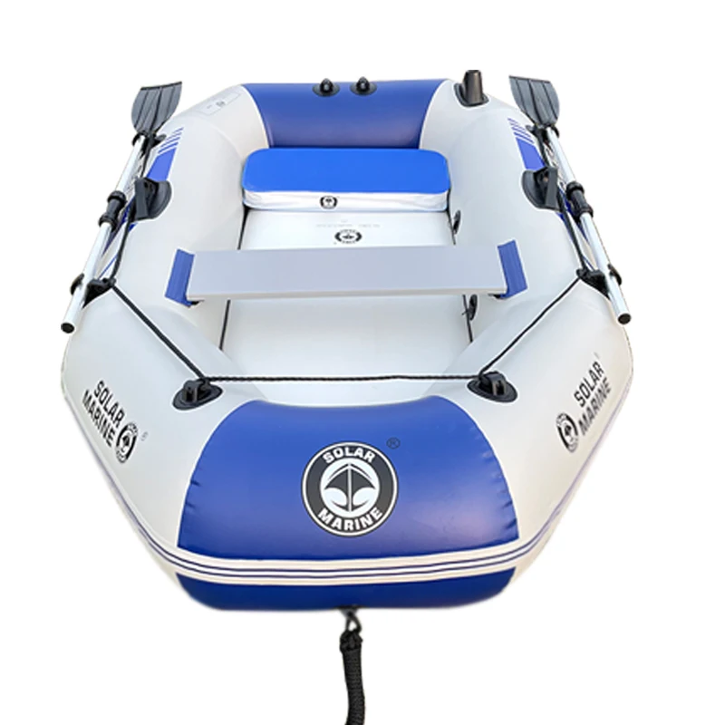 Barca da pesca solare marina in PVC per 2 persone Kayak gonfiabile da 2 m Canoa resistente all'usura Waterplay Craft con accessori gratuiti