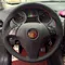 Coprivolante per auto in vera pelle nera brillante per Fiat Grande Punto Bravo Linea 2007-2019 Qubo