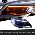 Per Volkswagen VW Touareg 2007-2010 Faro vecchio per il nuovo LED Doppia lente di guida Indicatore di direzione Lampada frontale per VW Accessori auto